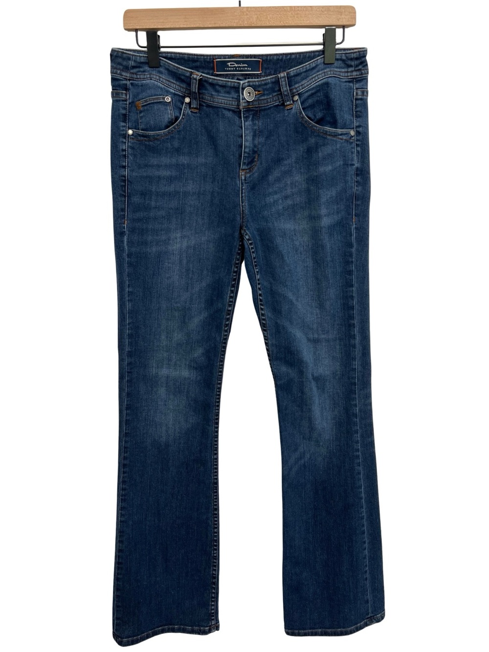 Tommy Bahama Jeans Women’s Size 8 Bootcut Blue Mid Rise Stretch Denim